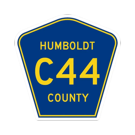 Humboldt County Route C44 IA (Iowa) (Road Sign) STICKER Vinyl Kiss-Cut Decal 2 Inch White - The Sticker Space
