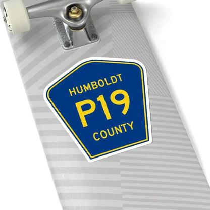 Humboldt County Route P19 IA (Iowa) (Road Sign) STICKER Vinyl Kiss-Cut Decal - The Sticker Space