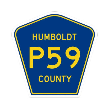 Humboldt County Route P59 IA (Iowa) (Road Sign) STICKER Vinyl Kiss-Cut Decal 2 Inch White - The Sticker Space
