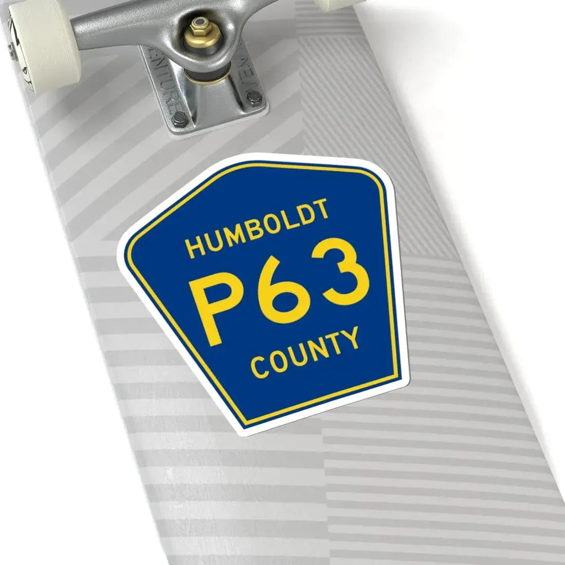 Humboldt County Route P63 IA (Iowa) (Road Sign) STICKER Vinyl Kiss-Cut Decal - The Sticker Space