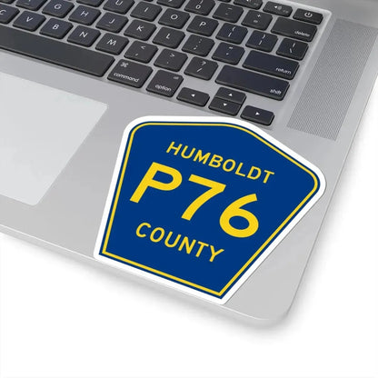 Humboldt County Route P76 IA (Iowa) (Road Sign) STICKER Vinyl Kiss-Cut Decal - The Sticker Space