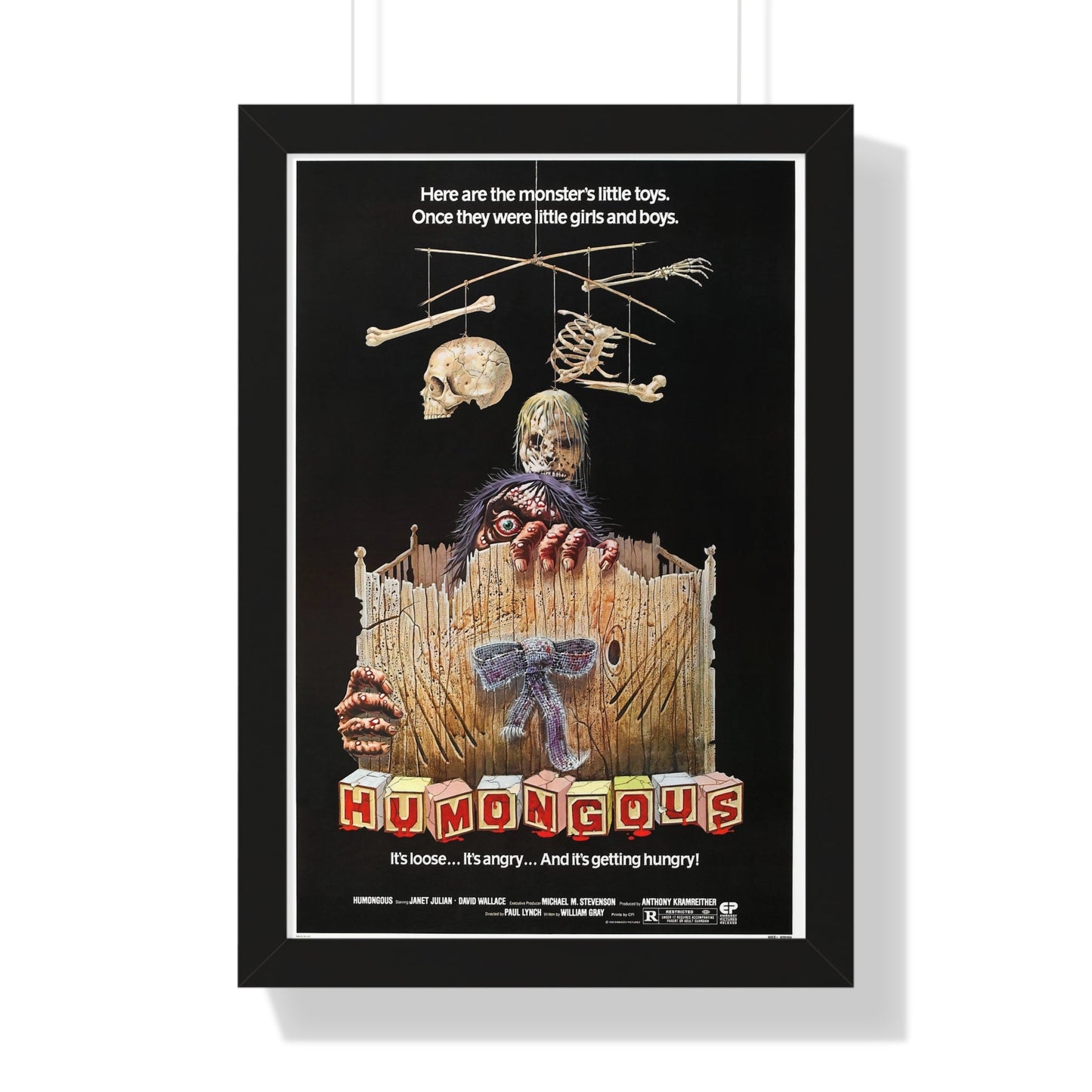 HUMONGOUS 1982 - Framed Movie Poster-16″ x 24″-The Sticker Space