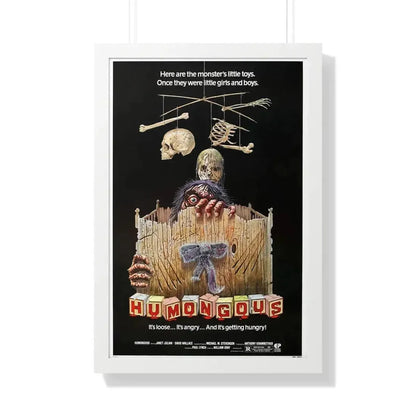 HUMONGOUS 1982 - Framed Movie Poster - The Sticker Space