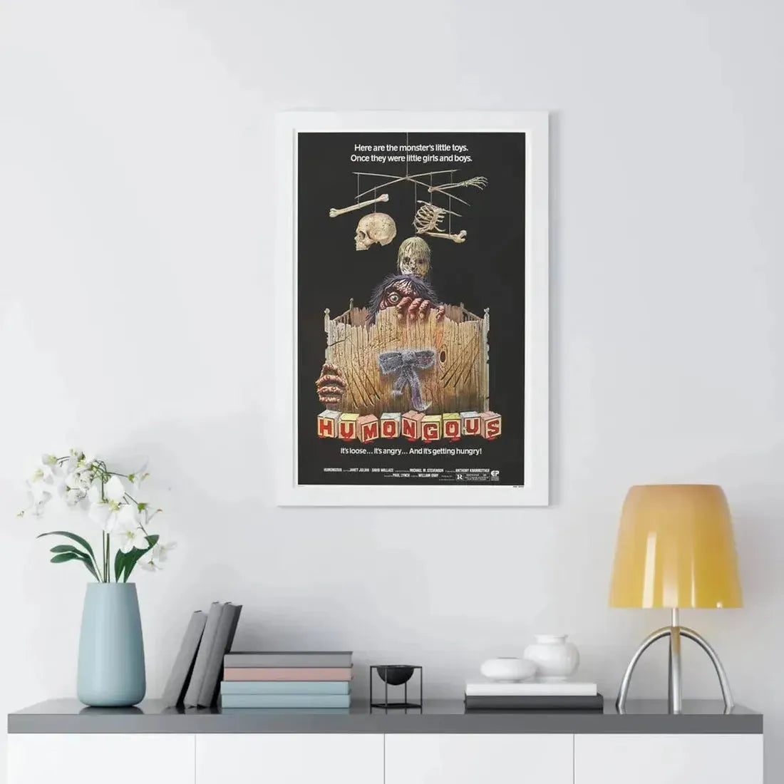 HUMONGOUS 1982 - Framed Movie Poster - The Sticker Space