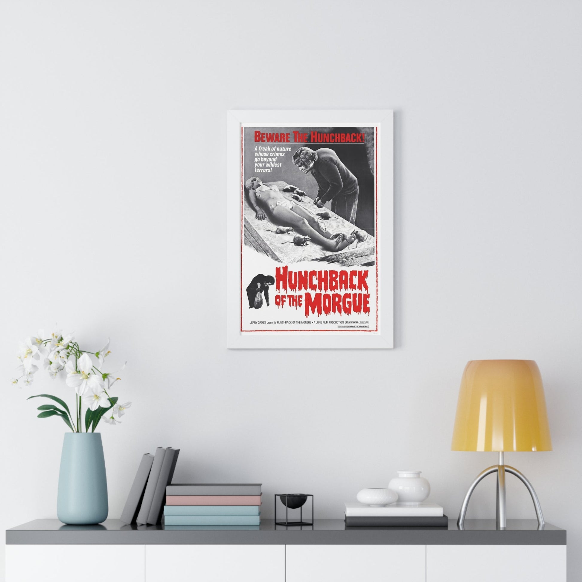 HUNCHBACK OF THE MORGUE 1973 - Framed Movie Poster-The Sticker Space