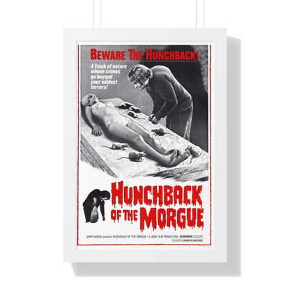 HUNCHBACK OF THE MORGUE 1973 - Framed Movie Poster-16″ x 24″-The Sticker Space