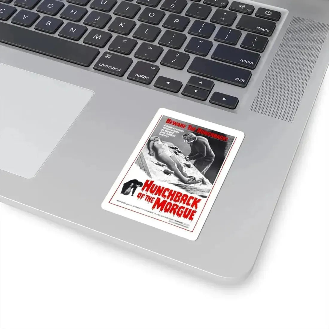 HUNCHBACK OF THE MORGUE 1973 Movie Poster - STICKER Vinyl Kiss-Cut Decal - The Sticker Space