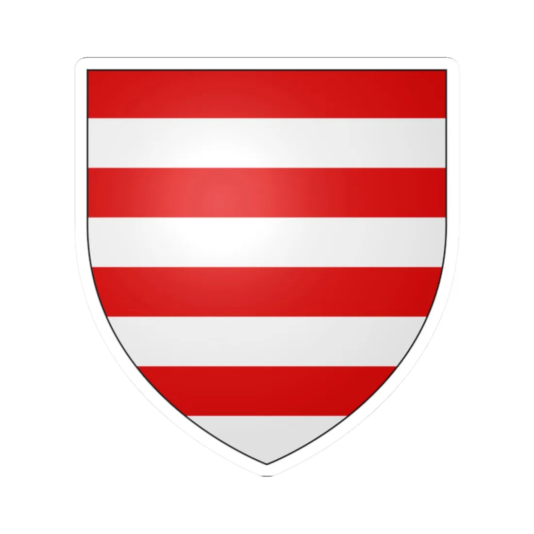 Hungary Arms (Hungary) (Coat of Arms) STICKER Vinyl Kiss-Cut Decal 2 Inch White - The Sticker Space