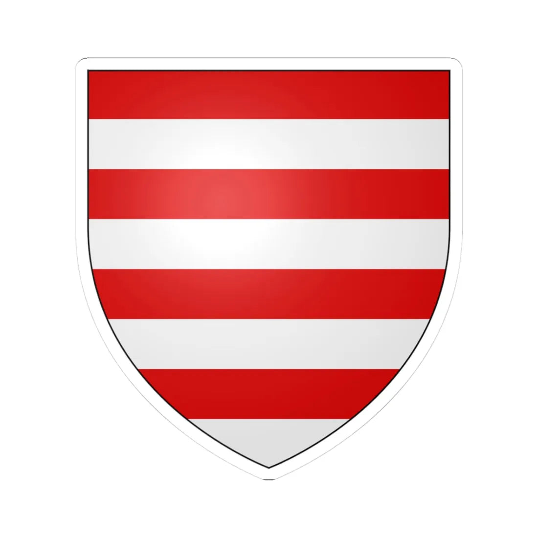 Hungary Arms (Hungary) (Coat of Arms) STICKER Vinyl Kiss-Cut Decal 3 Inch White - The Sticker Space