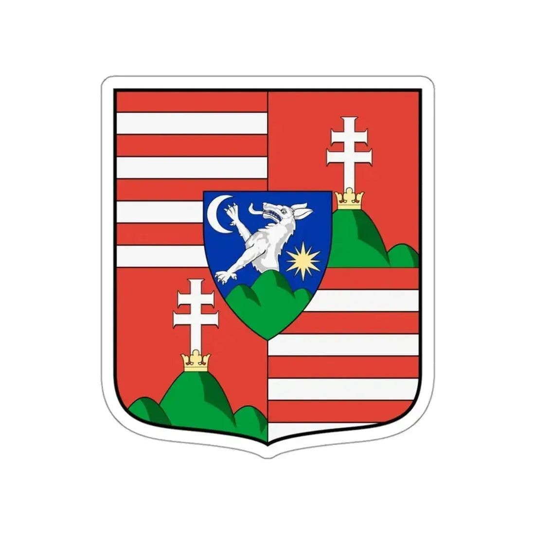 Hungary Country History John I of Hungary (Szapolyai) (1526-1540) STICKER Vinyl Die-Cut Decal 3 Inch - The Sticker Space