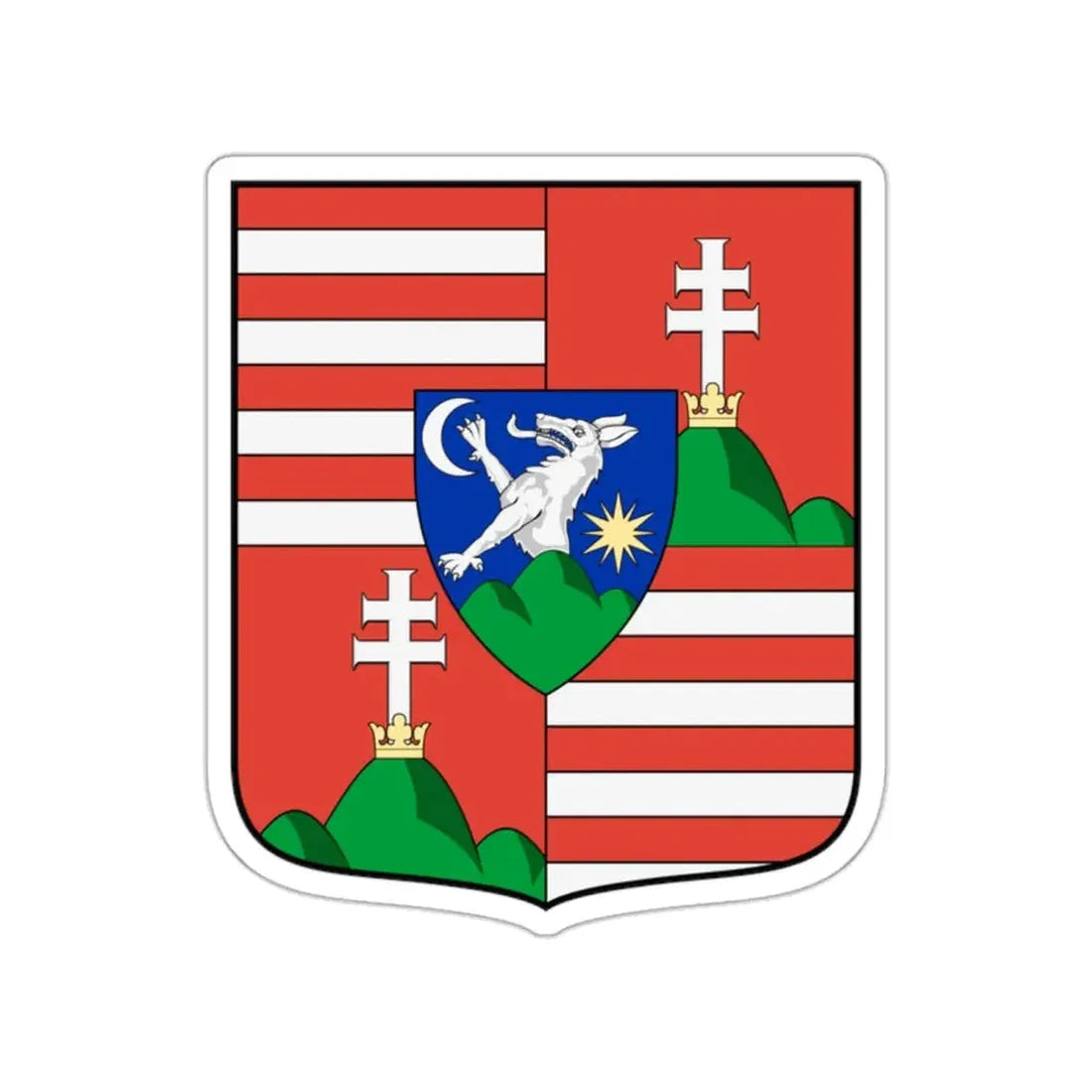 Hungary Country History John I of Hungary (Szapolyai) (1526-1540) STICKER Vinyl Die-Cut Decal - The Sticker Space