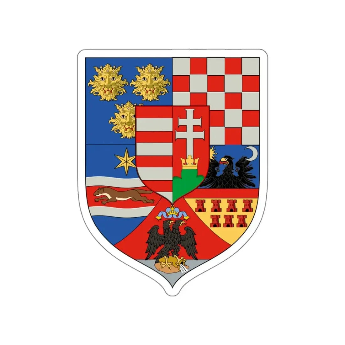 Hungary Country History Mid (1867) STICKER Vinyl Die-Cut Decal - The Sticker Space
