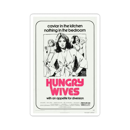 Hungry Wives 1972 Movie Poster STICKER Vinyl Die-Cut Decal - The Sticker Space