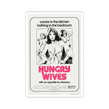 Hungry Wives 1972 Movie Poster - STICKER Vinyl Kiss-Cut Decal 2 Inch White - The Sticker Space