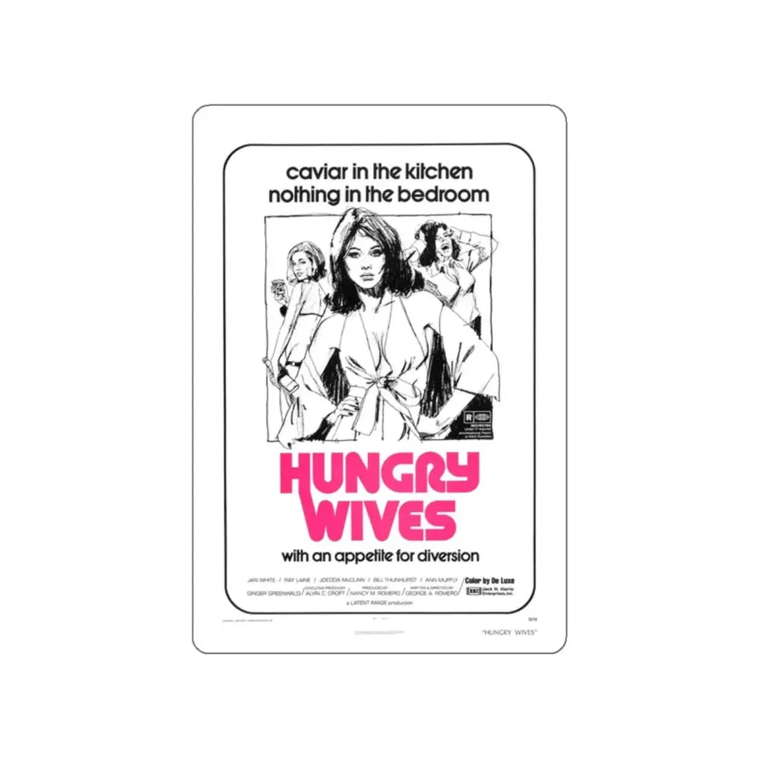 HUNGRY WIVES (SEASON OF THE WITCH) 1973 Movie Poster STICKER Vinyl Die-Cut Decal - The Sticker Space