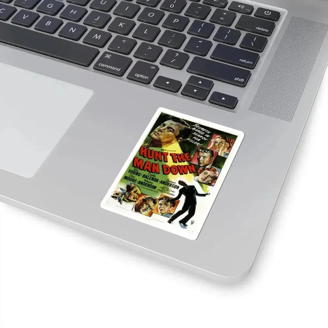 Hunt the Man Down 1950 Movie Poster - STICKER Vinyl Kiss-Cut Decal - The Sticker Space