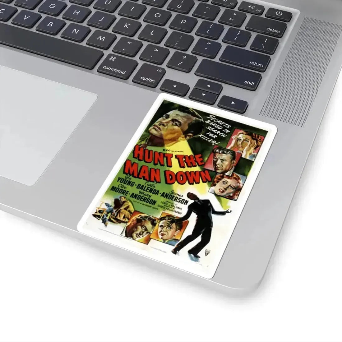 Hunt the Man Down 1950 Movie Poster - STICKER Vinyl Kiss-Cut Decal - The Sticker Space