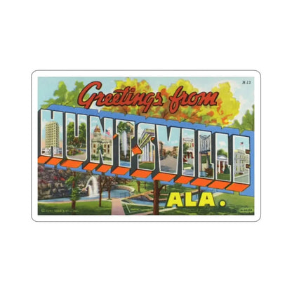 Huntsville Alabama (Greeting Cards) STICKER Vinyl Die-Cut Decal - The Sticker Space