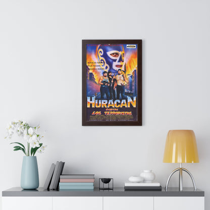 HURACAN VS THE TERRORISTS 1989 - Framed Movie Poster-The Sticker Space