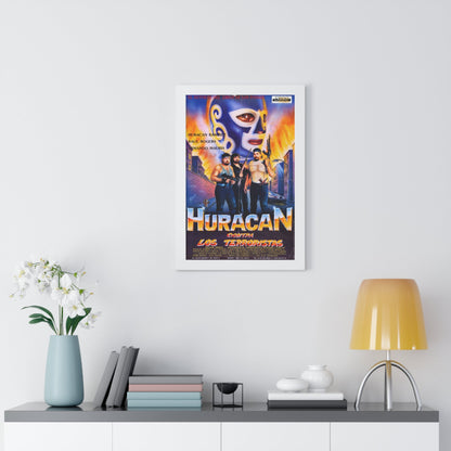 HURACAN VS THE TERRORISTS 1989 - Framed Movie Poster-The Sticker Space