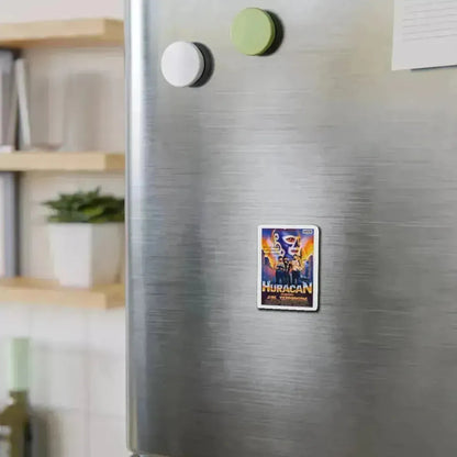 HURACAN VS THE TERRORISTS 1989 Movie Poster - Refrigerator Magnet - The Sticker Space