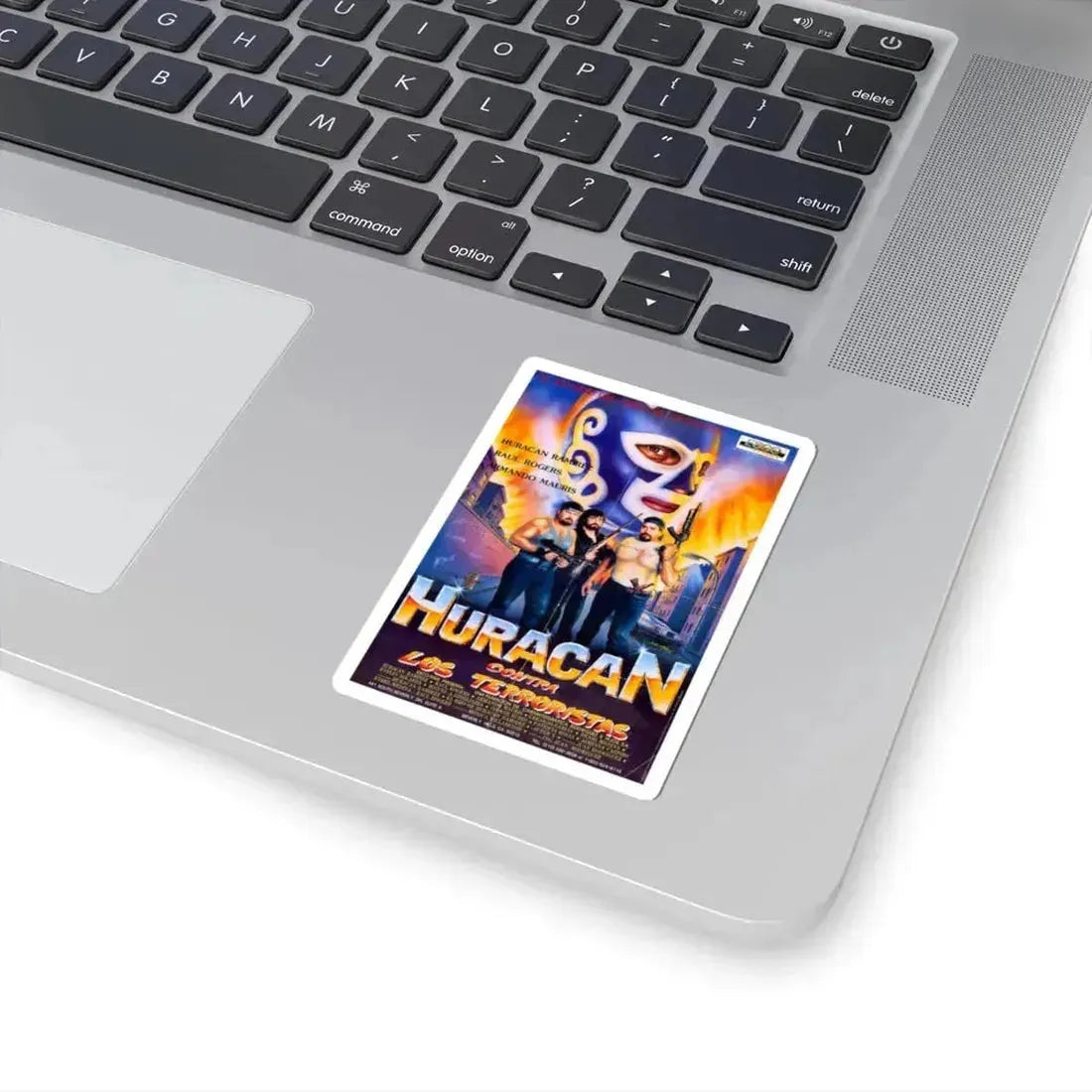 HURACAN VS THE TERRORISTS 1989 Movie Poster - STICKER Vinyl Kiss-Cut Decal - The Sticker Space