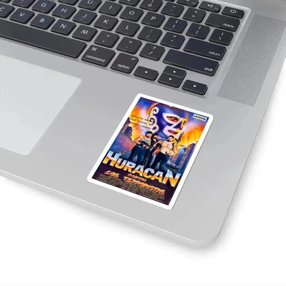 HURACAN VS THE TERRORISTS 1989 Movie Poster - STICKER Vinyl Kiss-Cut Decal - The Sticker Space