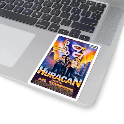 HURACAN VS THE TERRORISTS 1989 Movie Poster - STICKER Vinyl Kiss-Cut Decal - The Sticker Space