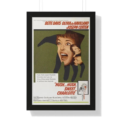 HUSH... HUSH SWEET CHARLOTTE 1964 - Framed Movie Poster 16″ x 24″ Black - The Sticker Space