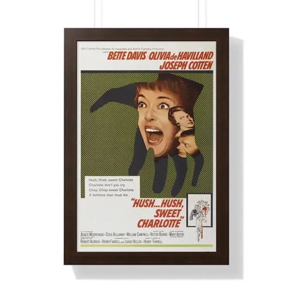 HUSH... HUSH SWEET CHARLOTTE 1964 - Framed Movie Poster 16″ x 24″ Walnut - The Sticker Space