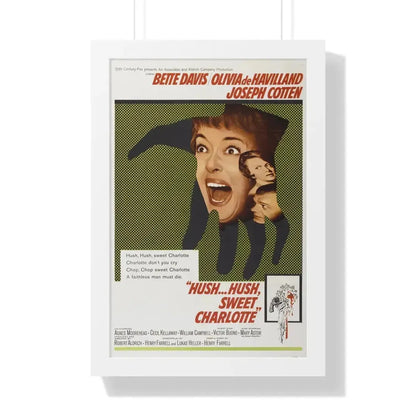 HUSH... HUSH SWEET CHARLOTTE 1964 - Framed Movie Poster 16″ x 24″ White - The Sticker Space