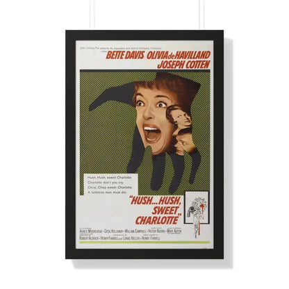 HUSH... HUSH SWEET CHARLOTTE 1964 - Framed Movie Poster 20" x 30" Black - The Sticker Space