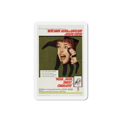 Hush Hush Sweet Charlotte 1964 Movie Poster Refrigerator Magnet 2 Inch - The Sticker Space