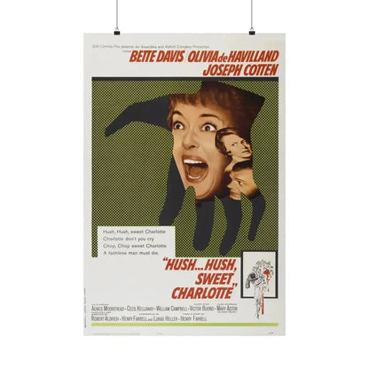 HUSH... HUSH SWEET CHARLOTTE 1964 - Paper Movie Poster 24″ x 36″ Matte - The Sticker Space