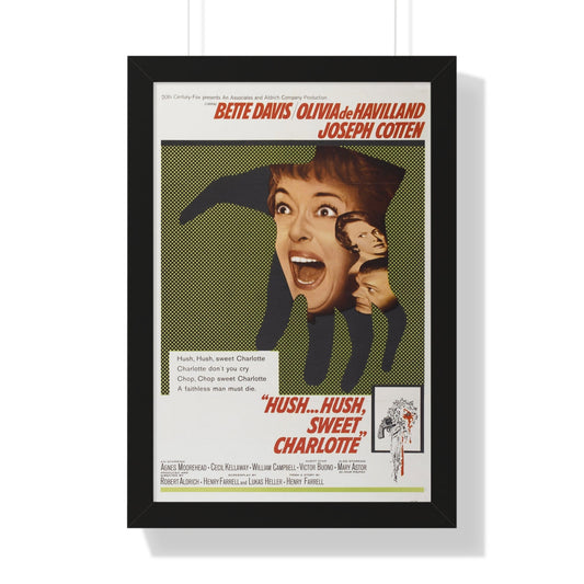 HUSH... HUSH SWEET CHARLOTTE 1964 - Framed Movie Poster-16″ x 24″-The Sticker Space