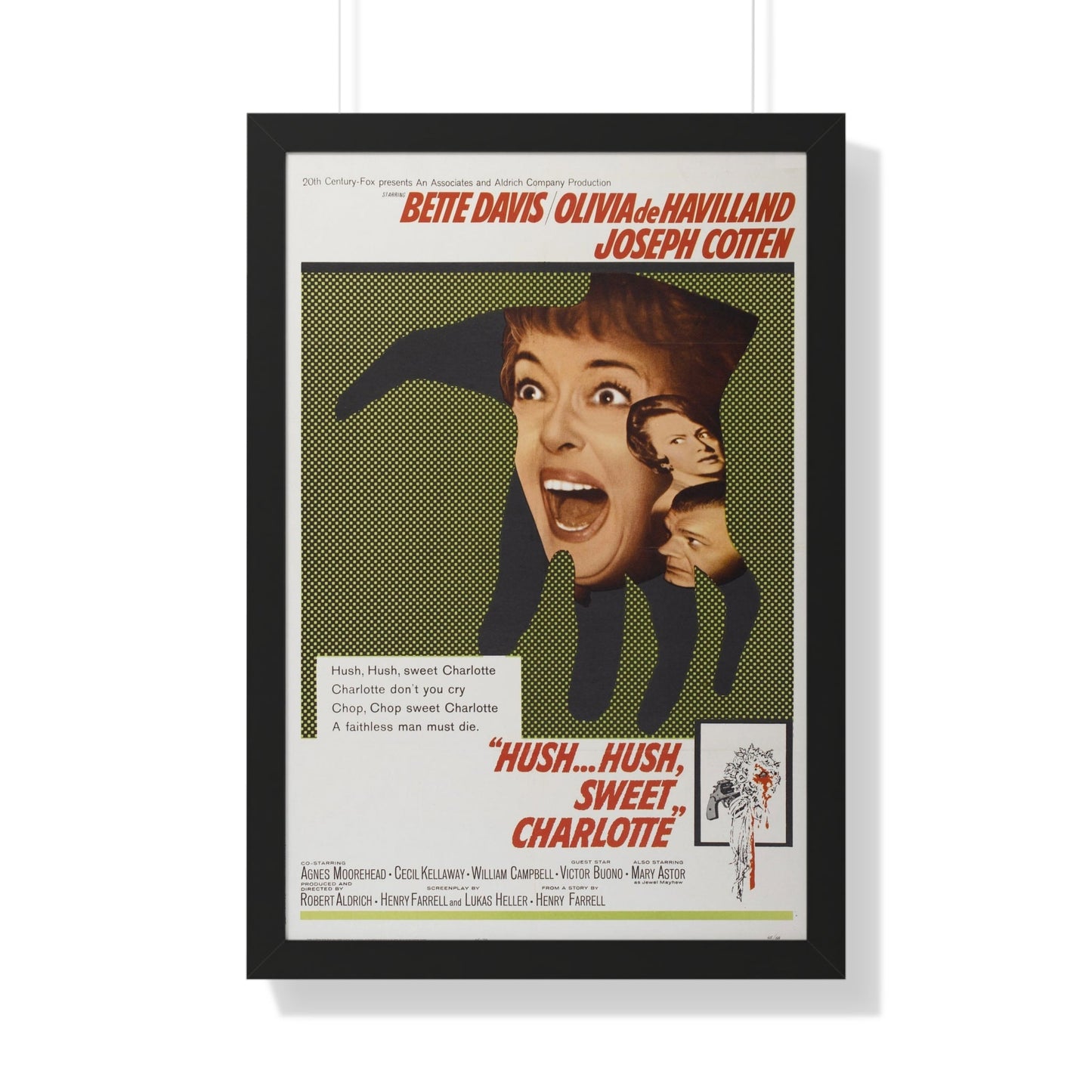 HUSH... HUSH SWEET CHARLOTTE 1964 - Framed Movie Poster-20" x 30"-The Sticker Space