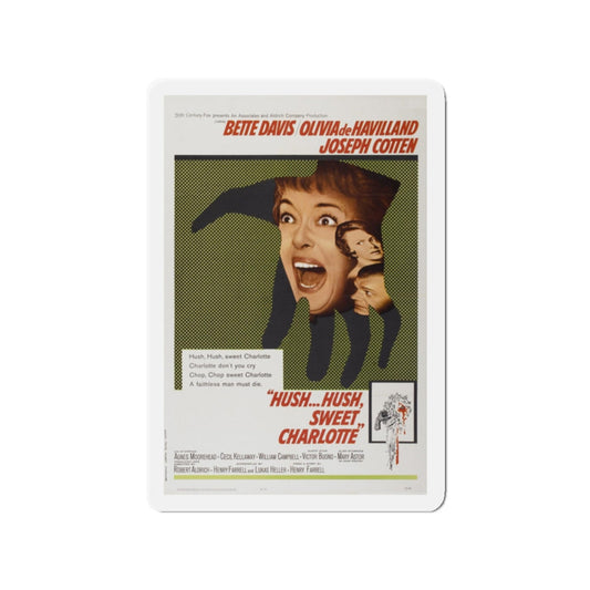 HUSH... HUSH SWEET CHARLOTTE 1964 Movie Poster - Refrigerator Magnet-2" x 2"-The Sticker Space