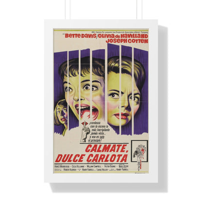 HUSH... HUSH SWEET CHARLOTTE (SPAIN) 1964 - Framed Movie Poster-16″ x 24″-The Sticker Space