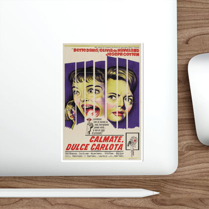 HUSH... HUSH SWEET CHARLOTTE (SPAIN) 1964 Movie Poster STICKER Vinyl Die-Cut Decal-The Sticker Space