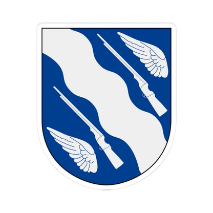 Huskvarna vapen (Sweden) (Coat of Arms) STICKER Vinyl Kiss-Cut Decal 3 Inch White - The Sticker Space