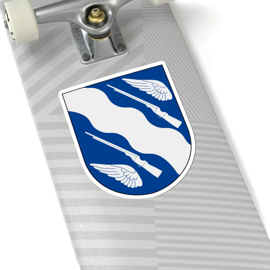 Huskvarna vapen (Sweden) (Coat of Arms) STICKER Vinyl Kiss-Cut Decal - The Sticker Space