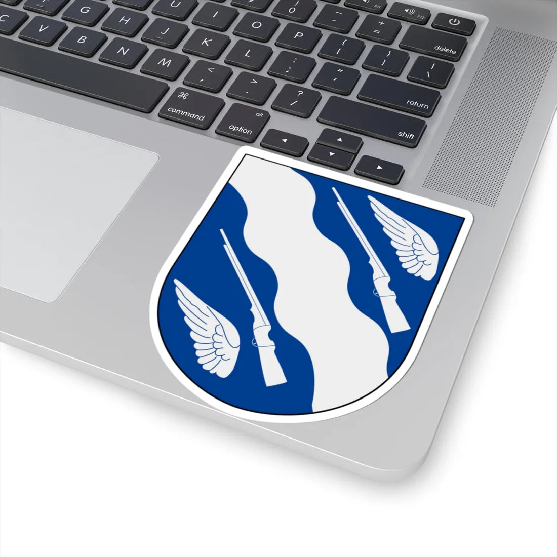 Huskvarna vapen (Sweden) (Coat of Arms) STICKER Vinyl Kiss-Cut Decal - The Sticker Space