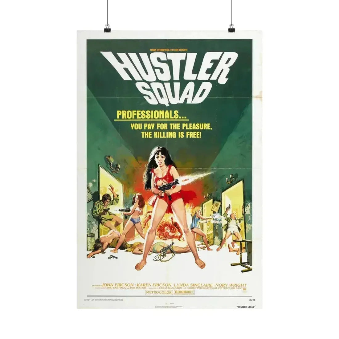 HUSTLER SQUAD 1975 - Paper Movie Poster 20″ x 30″ Matte - The Sticker Space