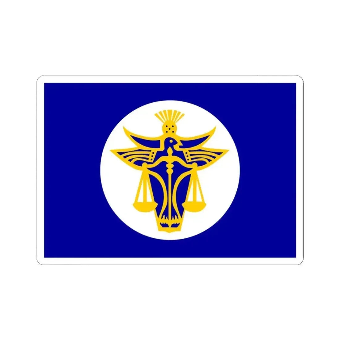 Hutt River Flag (Australia) STICKER Vinyl Kiss-Cut Decal 3 Inch White - The Sticker Space