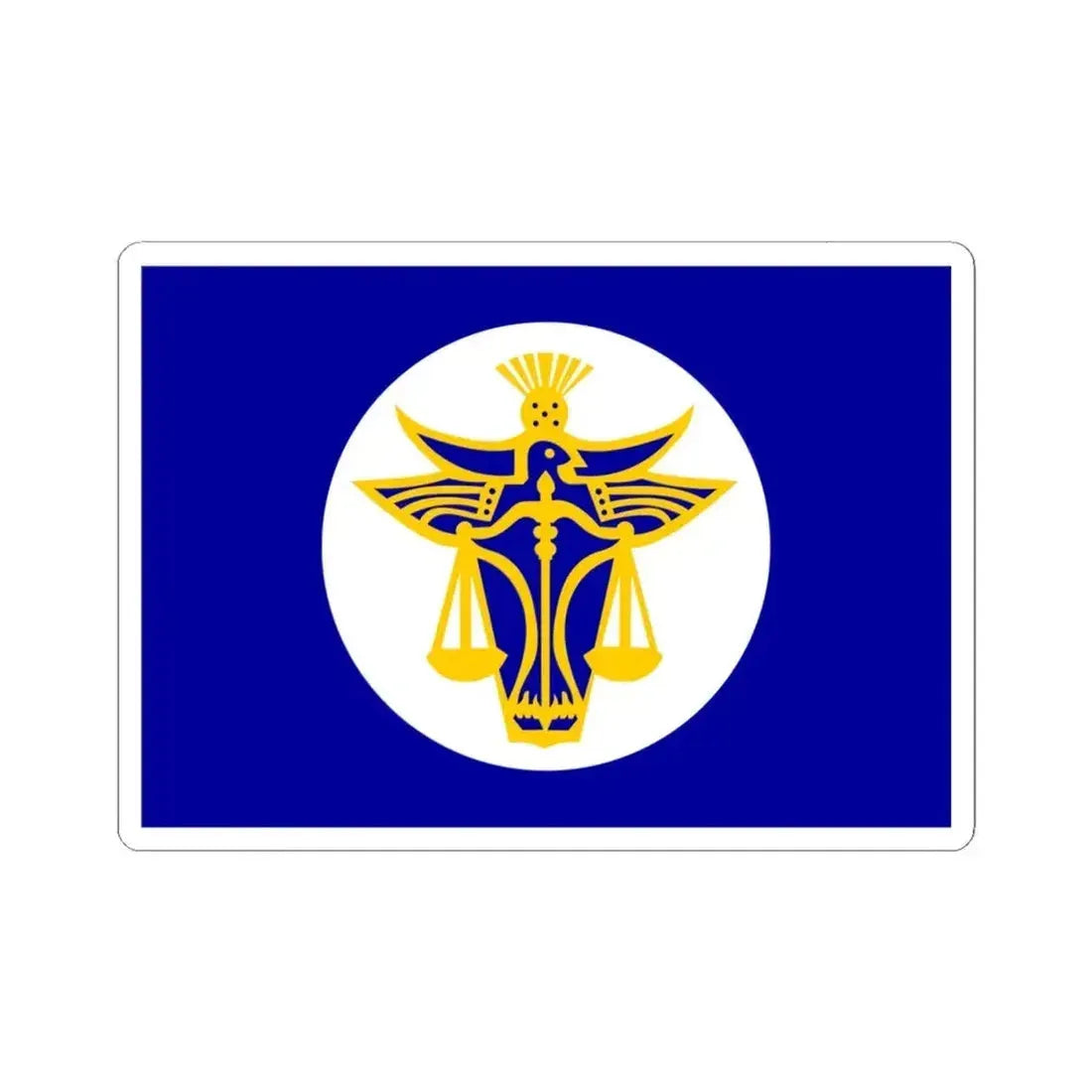 Hutt River Flag (Australia) STICKER Vinyl Kiss-Cut Decal 4 Inch White - The Sticker Space