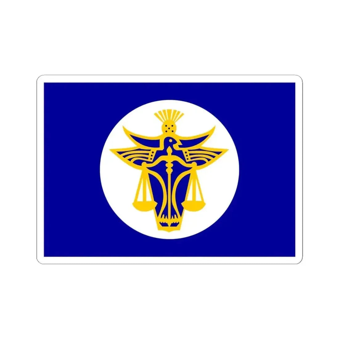 Hutt River Flag (Australia) STICKER Vinyl Kiss-Cut Decal 6 Inch White - The Sticker Space