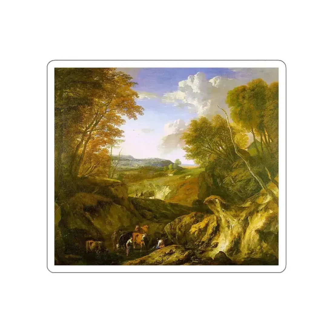 HUYSMANS, Cornelis - 3 (Artwork) STICKER Vinyl Die-Cut Decal White Die-Cut 3 Inch - The Sticker Space