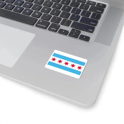 Hypothetical flag of Chicago Illinois (United States) STICKER Vinyl Kiss-Cut Decal - The Sticker Space