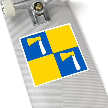 Hyriv flag (Ukraine) STICKER Vinyl Kiss-Cut Decal - The Sticker Space