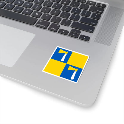 Hyriv flag (Ukraine) STICKER Vinyl Kiss-Cut Decal - The Sticker Space